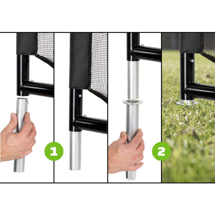 EXIT TOYS Stählernes Fußballtor Finta mit Torwand